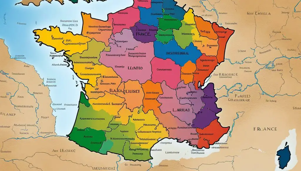 Mappa linguistica della Francia